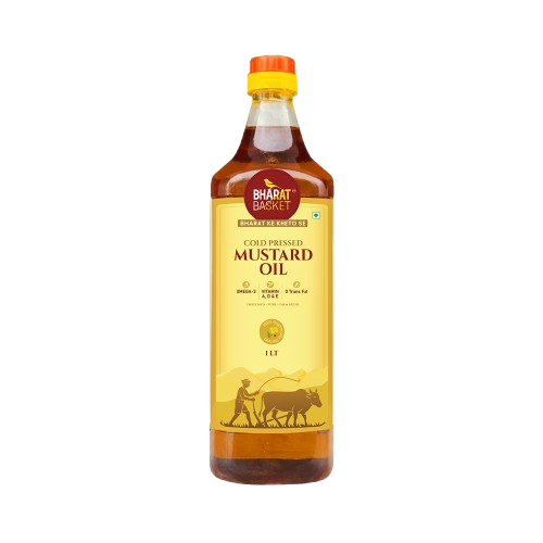 Bharat Basket Cold Pressed Mustard Oil 1L bottle